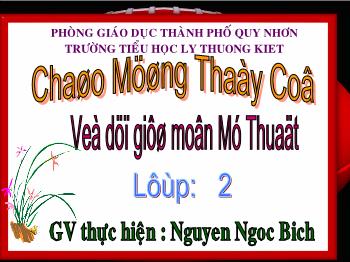 Bài giảng Bài 14: Vẽ trang trí: Vẽ tiếp họa tiết vào hình vuông và vẽ màu