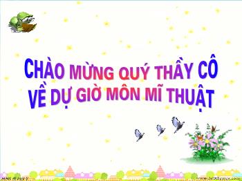 Bài giảng Bài 23: Vẽ trang trí kẻ chữ in hoa nét đều