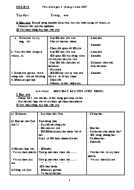 Bài giảng Tuần 25 - Tập đọc : Trường em