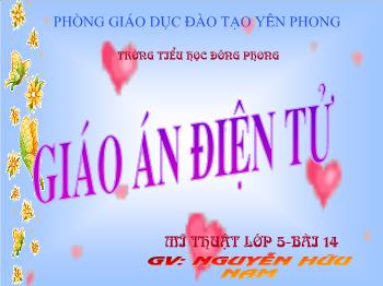 Bài giảng Vẽ trang trí trang trí đường diềm vào đồ vật