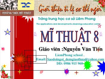 Bài giảng Bài 26: Thường thức mĩ thuật: Giới thiệu tỉ lệ cơ thể người (tiếp)