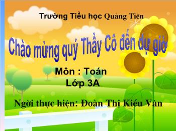 Bài giảng Môn toán: Diện tích của một hình