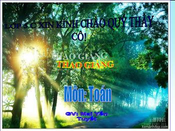 Bài giảng Môn toán: Hình thang