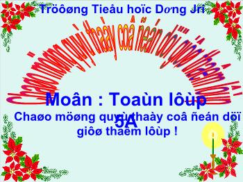 Bài giảng Toán Ôn tập về đo thời gian