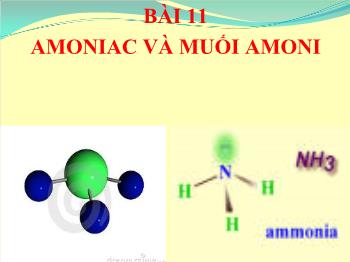 Bài giảng Bài 11: Amoniac và muối amoni (tiết 2)