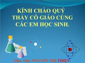 Bài giảng Bài 13: Phản ứng hóa học (tiết 10)