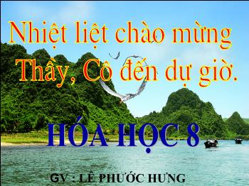 Bài giảng Bài 16: Phương trình hóa học (tiết 3)