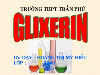 Bài giảng Glyxerin
