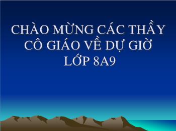 Bài giảng Tiết 21: Định luật bảo toàn khối lượng (tiết 2)