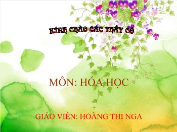 Bài giảng Tiết 21: Định luật bảo toàn khối lượng (tiết 74)