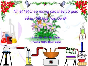 Bài giảng Tiết 22 - Bài 16: Phương trình hoá học (tiết 41)