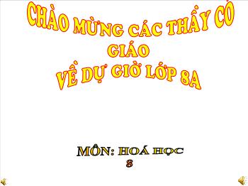 Bài giảng Tiết 23: Phương trình hoá học (tiết 44)