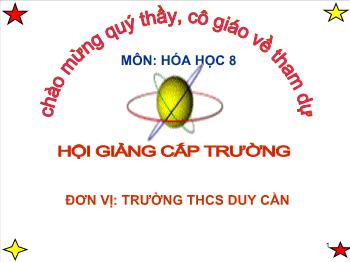 Bài giảng Tiết 28 - Bài 19: Chuyển đổi giữa khối lượng, thể tích và lượng chất. Luyện tập