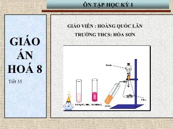 Bài giảng Tiết 35: Ôn tập học kì I (tiết 2)