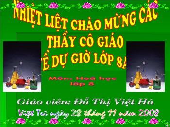 Bài giảng Tiết số 26 - Bài 18: Mol