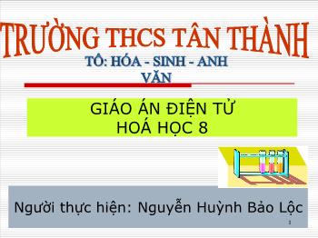 Bài giảng Bài 13: Phản ứng hoá học (tiết 22)