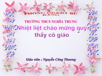 Bài giảng Bài 17: Bài luyện tập 3 (tiết 1)