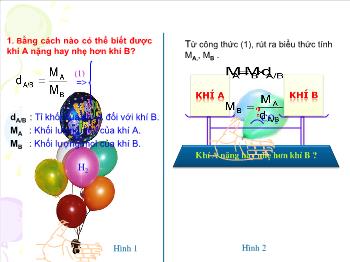 Bài giảng Bài 20 : Tỉ khối của chất khí (Tiết 16)