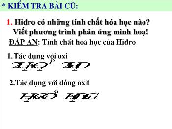 Bài giảng Bài 36 : Nước (tiết 44)