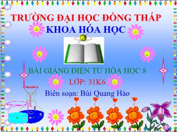 Bài giảng Độ tan của một chất trong nước (tiếp)