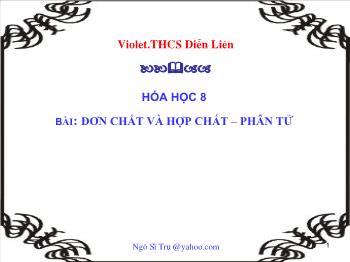 Bài giảng Đơn chất và hợp chất – phân tử (tiết 23)