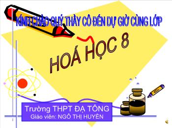 Bài giảng Dung dịch (tiết 19)