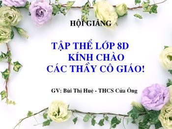 Bài giảng Nồng độ dung dịch (tiết 10)