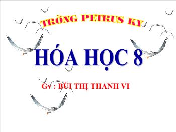 Bài giảng Phương trình hóa học (tiết 26)