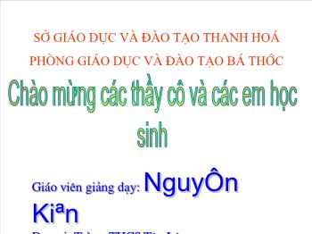 Bài giảng Tiết 18 - Bài 13: Phản ứng hóa học (tiết 8)