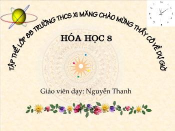 Bài giảng Tiết 18: Phản ứng hóa học (tiết 60)