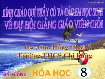 Bài giảng Tiết 18: Phản ứng hoá học (tiết 62)