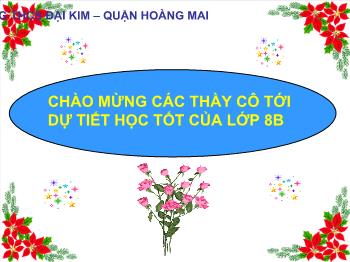 Bài giảng Tiết 21 - Bài 15: Định luật bảo toàn khối lượng (tiết 8)