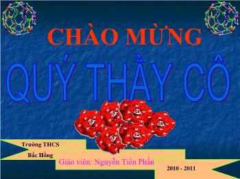 Bài giảng Tiết 21: Định luật bảo toàn khối lượng (tiết 20)