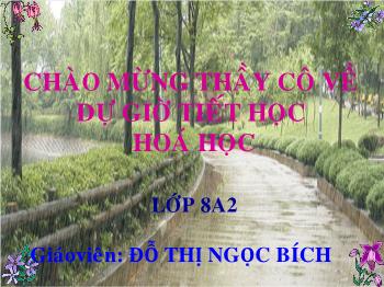 Bài giảng Tiết 22 - Bài 16: Phương trình hoá học (tiết 39)