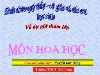 Bài giảng Tiết 22: Phương trình hóa học (tiết 18)