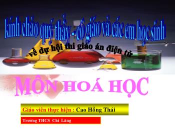 Bài giảng Tiết 22: Phương trình hóa học (tiết 39)