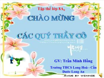 Bài giảng Tiết 22 - Tuần 11: Phương trình hoá học