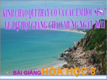 Bài giảng Tiết 23: Phương trình hóa học (tiết 36)