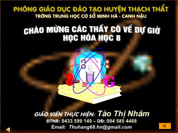 Bài giảng Tiết 31: Tính theo công thức hóa học (tiết 5)