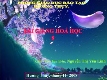 Bài giảng Tiết 43: Không khí và sự cháy (tiếp)