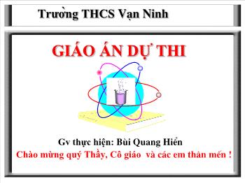 Bài giảng Tiết 44 - :Bài thực hành 4 điều chế – thu khí oxi và thử tính chất của oxi