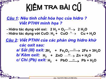 Bài giảng Tiết 52 - Bài 32: Phản ứng oxi hóa khử (tiếp)