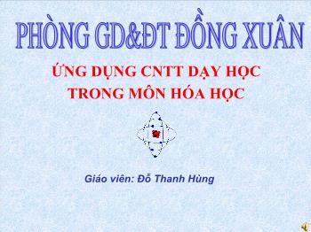 Bài giảng Tiết 53 - Bài 36: Nước (tiết 3)