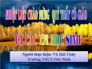 Bài giảng Tiết 54 - Bài 36: Nước (tiếp)