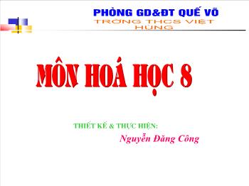 Bài giảng Tiết 55: Nước (tiết 7)