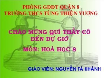 Bài giảng Tiết 59 - Bài 39: Bài thực hành 6 tính chất hóa học của nước