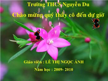 Bài giảng Tiết: 66: Nồng độ dung dịch