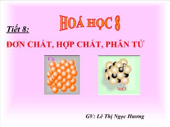 Bài giảng Tiết 8: Đơn chất, hợp chất, phân tử (tiết 13)