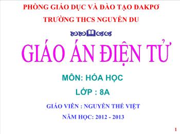 Bài giảng Tuần 10 - Tiết 19 - Bài 13: Phản ứng hoá học (tiết 3)