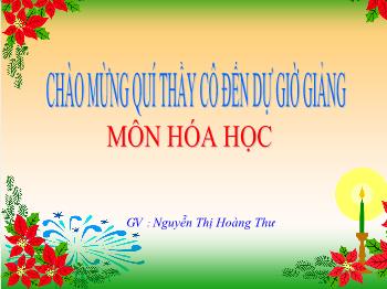 Bài giảng Bài 36: Nước (tiết 64)